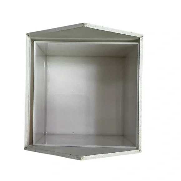 Vintage Cookie Cottage Canister Hand Painted Wood Container Dutch Farmhouse - Picture 9 of 16